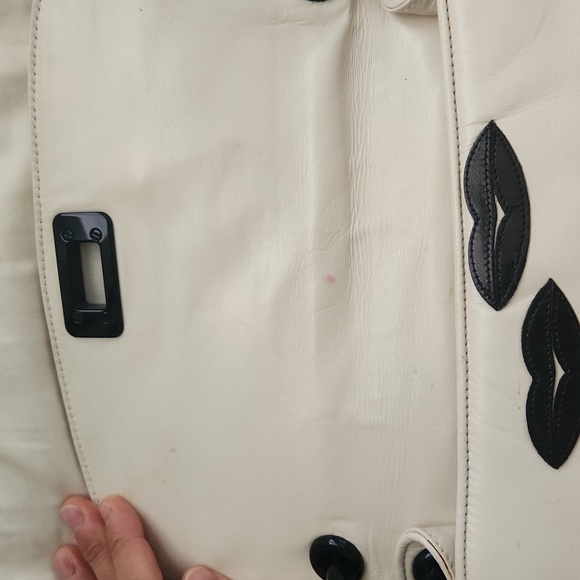 PRADA leather shoulder bag RARE black lips - Picture 5 of 12